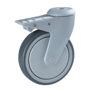 Mute Healthcare Mobile Carts Swivel Casters With Bolt Hole