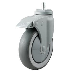 PU Swivel Caster Wheel With Brake for Healthcare/Nursing Bed